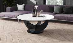 CAPRI 100 round coffee table (high gloss/different colours)